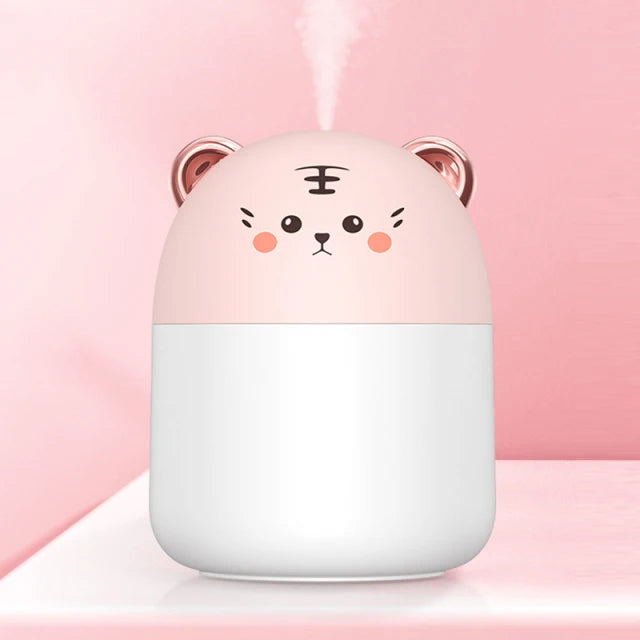 250ml New Desktop Humidifier With Colorful Atmosphere Light Cold Mist Aroma Diffuser Home Bedroom Humidifier Purifies