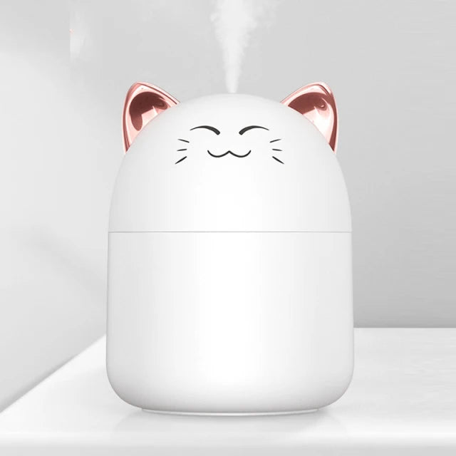250ml New Desktop Humidifier With Colorful Atmosphere Light Cold Mist Aroma Diffuser Home Bedroom Humidifier Purifies
